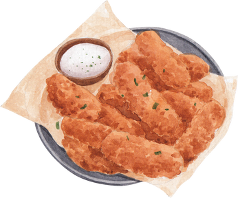 Chicken Tenders with Ranch Sauce 